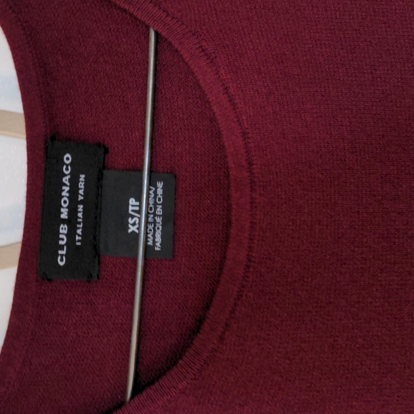 Club Monaco Italian yarn sleeveless sweater dress - Picture 2 of 3